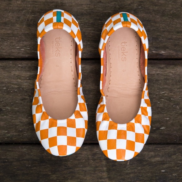 NIB Hand-Painted Custom Checkerboard Tieks Size 8 - Picture 8 of 8